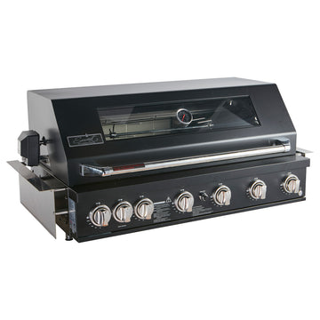 Smart 6 Burner Built-In Gas BBQ With Rotisserie & Rear Infrared Burner In Black <br>(601WB-BLK)