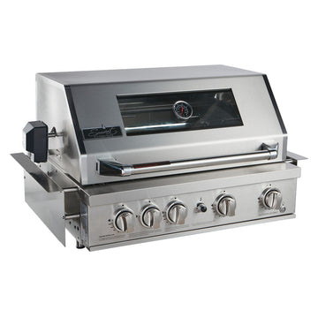Smart 4 Burner Built-In Gas BBQ With Rotisserie & Rear Infrared Burner In Stainless Steel (401WB-W) - Factory Second