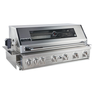 Smart 6 Burner Built-In Gas BBQ With Rotisserie & Rear Infrared Burner In Stainless Steel (601WB-W) - Factory Second