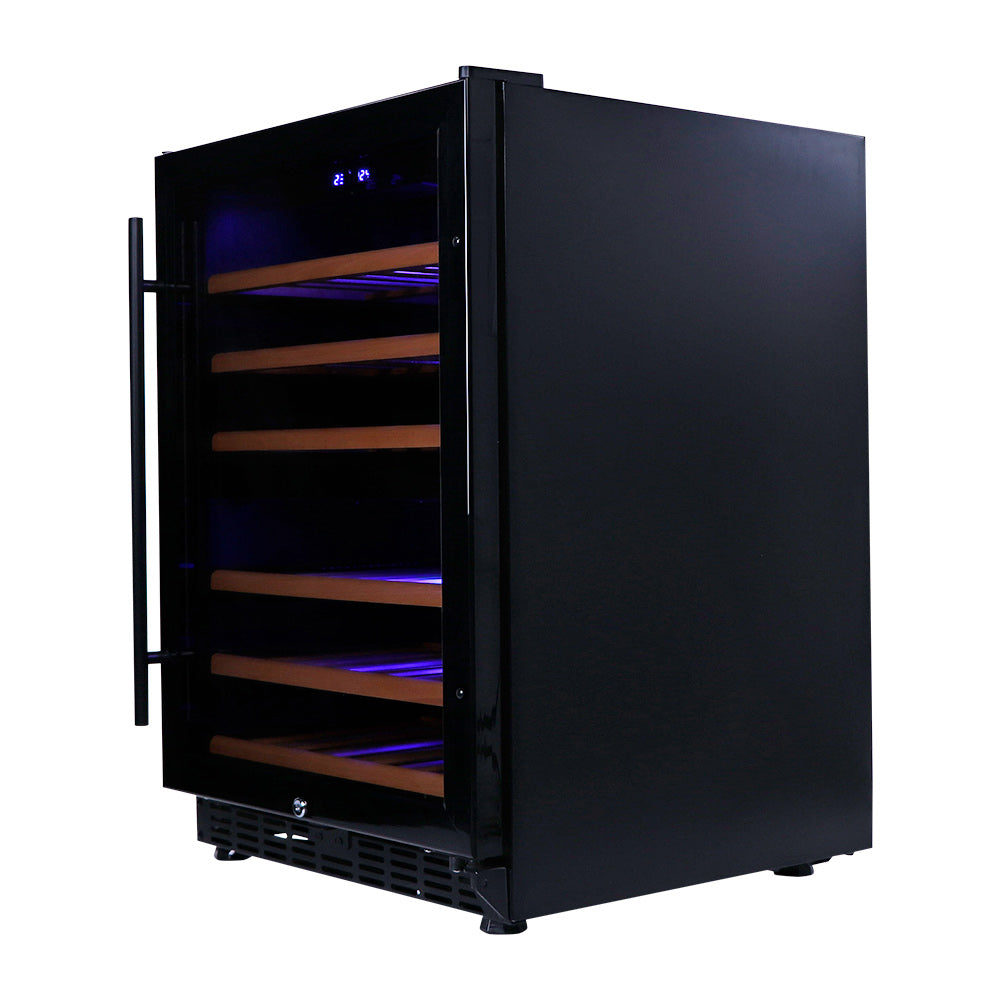 Smart 154L Dual Zone Under Counter Wine Fridge in Black (SMAWC54DN)